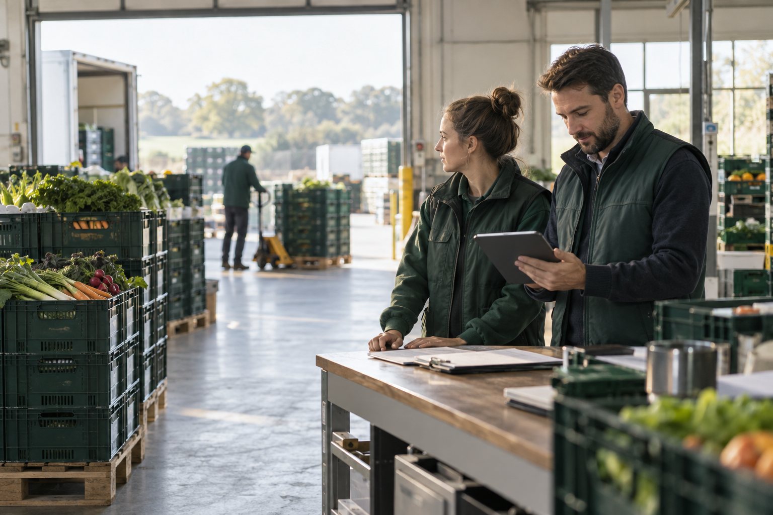 Illustrative wholesale team reviewing the day’s orders